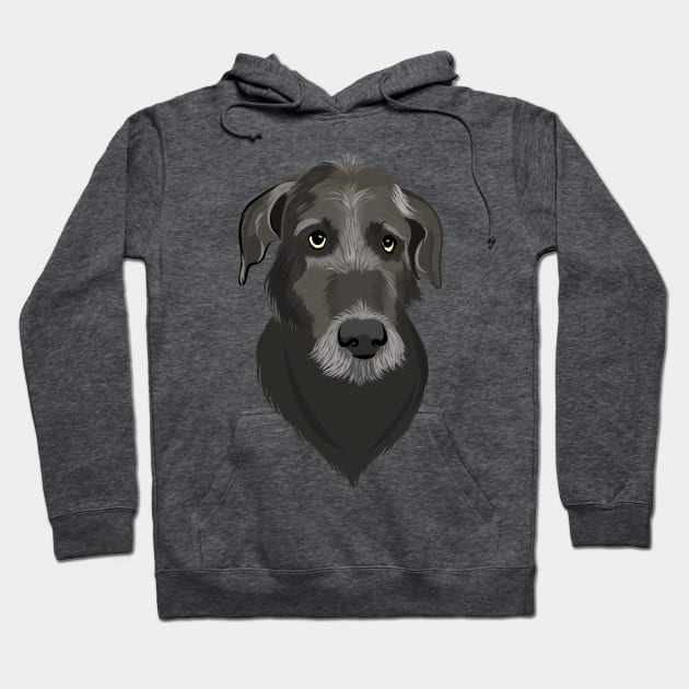 Irish Wolfhound - Cleopatra Hoodie by AliScarletAdams